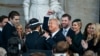 President Donald J. Trump celebrates with family after being sworn in as the 47th president of the United States takes place inside the Capitol Rotunda of the U.S. Capitol building in Washington, Jan. 20, 2025. 