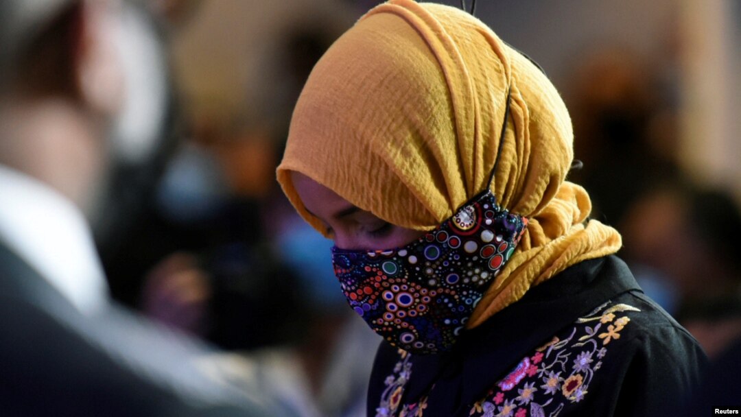 Ilhan Omar, saat menghadiri upacara pemakaman George Flyod di Minneapolis, AS, 4 Juni 2020. (foto: dok).