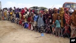 Un camp de réfugiés à Mogadiscio