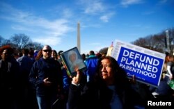 지난해 1월 워싱턴 DC 네셔널 몰에서 낙태 반대 집회가 열렸다. (자료사진)