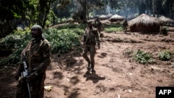 Ba soda ya mampinga ya ekolo Congo démocratique FARDC na zamba ya Wagu na Djugu, na Ituri, 4 juillet 2019.