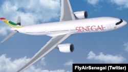 L'Airbus d'Air Sénégal. (Twitter/FlyAirSenegal) 