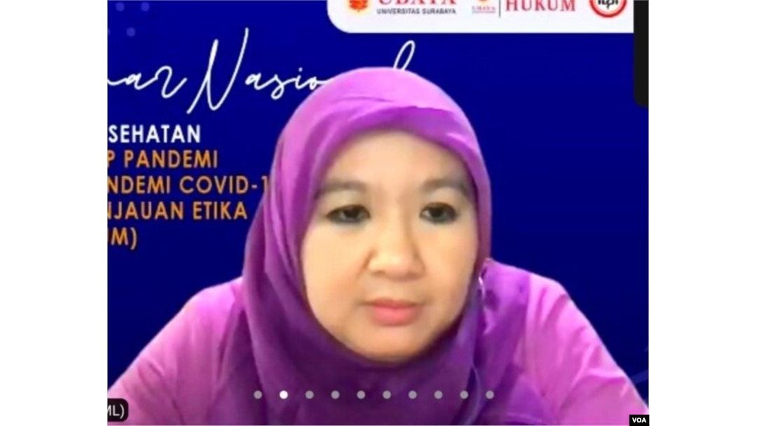 Jubir Vaksinasi COVID-19 Kemenkes Siti Nadia Tarmidzi. (Foto: VOA)
