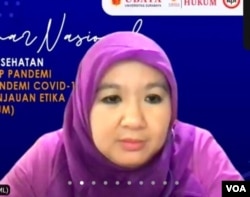 Jubir Vaksinasi COVID-19 Kemenkes Siti Nadia Tarmidzi. (Foto: VOA)