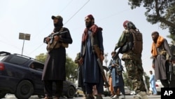 گشت‌زنی پیکارجویان طالبان در محله وزیر اکبر خان در کابل (چهارشنبه ۲۷ مرداد ۱۴۰۰)