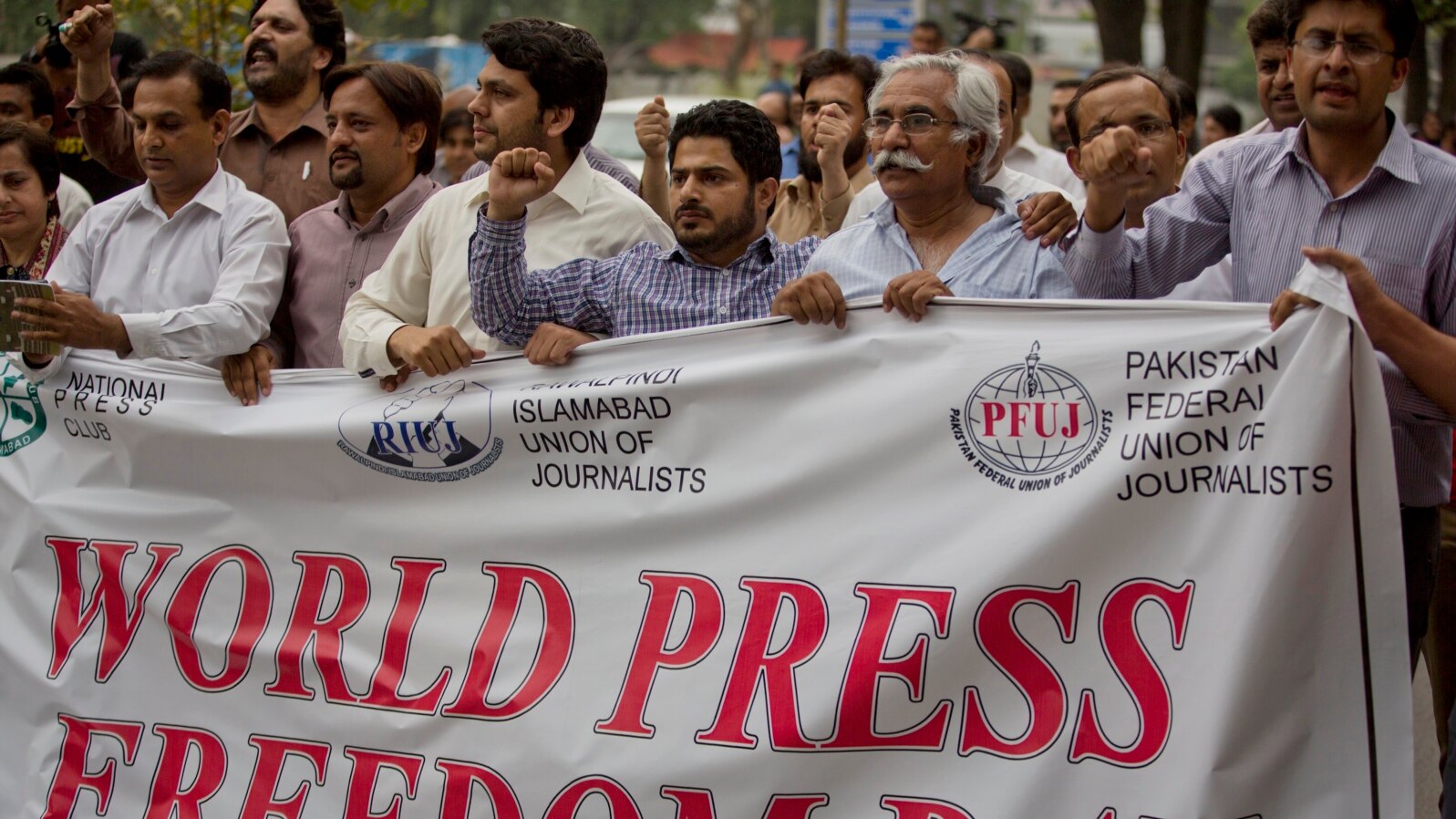 Novinari u Pakistanu na skupu u Islamabadu povodom obeležavanja Svetskog dana slobode medija