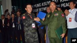 KIA ဒုတိယ စစ်ဦးစီးချုပ် ဗိုလ်ချုပ်ဂွမ်မော် နဲ့ အစိုးရတပ်မတော်အရာရှိ ဒု-ဗိုလ်ချုပ်ကြီးမြင့်စိုး