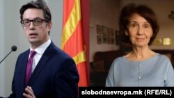 Stevo Pendarovski i Gordana Silijanovska Davkova (Foto: slobodnaevropa.mk)