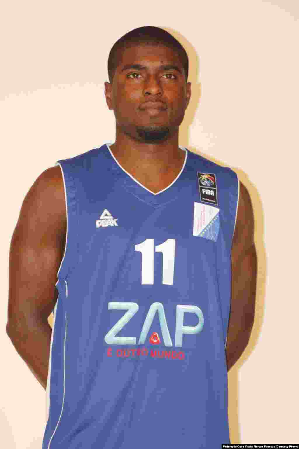 Fidel Mendonça, selecção Cabo Verde no AfroBasket 2015.
