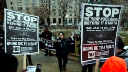 အမေရိကန်သမ္မတသစ် ကျမ်းကျိမ်ပွဲနဲ့ ကမ္ဘာတဝန်း ဆန္ဒပြလှုပ်ရှားမှုများ