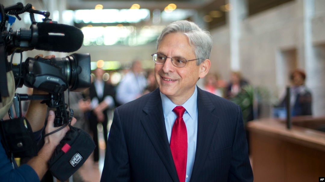 Merrick Garland, pilihan Barack Obama untuk menggantikan hakim agung Antonin Scalia.