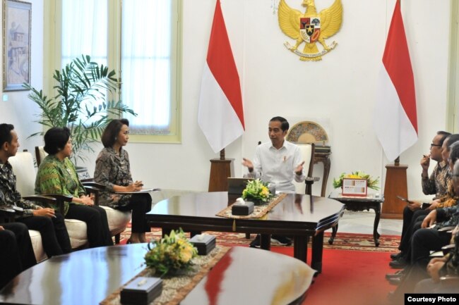 Presiden Joko Widodo bertemu dengan Pansel calon pimpinan KPK. (Foto: Humas Setkab)