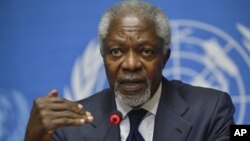 Utusan khusus PBB untuk perdamaian Suriah, Kofi Annan (foto: dok).