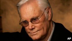 FILE - In this Jan. 10, 2007 file photo, George Jones is shown in Nashville, Tennessee.