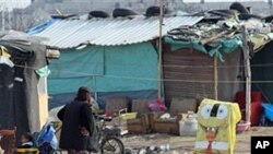 A Roma settlement in Belgrade, April 7, 2011