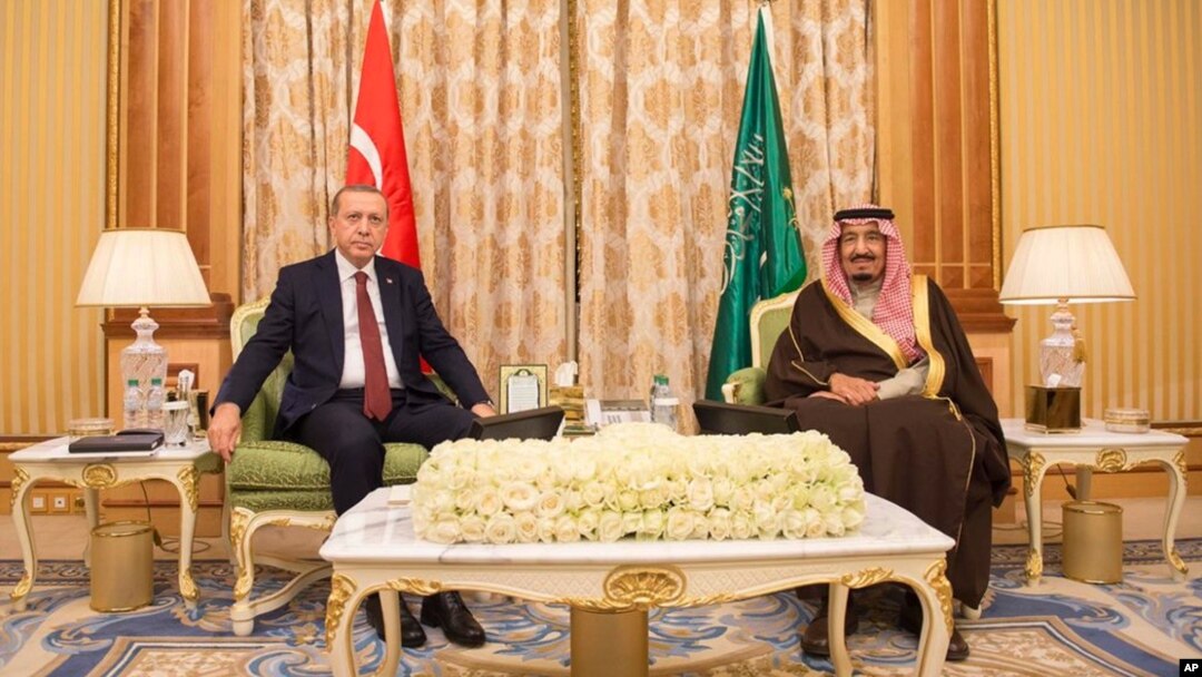 Turkiya rahbari Saudiya qiroli bilan. 29-dekabr 2015-yil