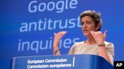 Pejabat Uni Eropa, Margrethe Vestager, menilai praktik bisnis Google melanggar UU Anti Monopoli di Eropa (foto: ilustrasi). 