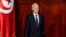 FILE - Tunisian President Kais Saied takes the oath of office in Tunis, Oct. 23, 2019.