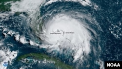 Catastrophic Hurricane Dorian slowed to a crawl over Grand Bahama Island overnight and into Labor Day. On Monday, Sept. 2, 2019, GOES East captured a view of the Category 5 storm over Grand Bahama. (Photo: NOAA)