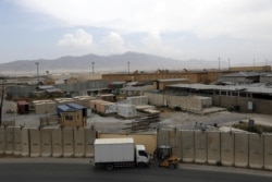 Part of the sprawling Bagram air base is seen after the American military departed, in Parwan province north of Kabul, Afghanistan, July 5, 2021.
