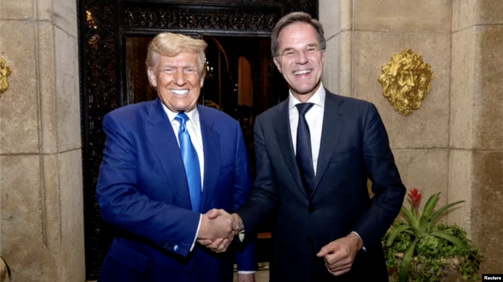 Tổng thư ký NATO Mark Rutte đã gặp gỡ Tổng thống Mỹ đắc cử Donald Trump tại Palm Beach ở bang Florida vào ngày thứ Sáu.
