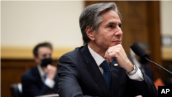 U.S. Secretary of State Antony Blinken testifies before the House Committee on Foreign Affairs on the Biden Administration's priorities for U.S. Foreign Policy, on Capitol Hill Washington, D.C., U.S., March 10, 2021.