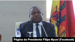 Presidente de Moçambique, Filipe Nyusi, na abertura da reunião do Conselho de Estado, Maputo, 11 dezembro 2024