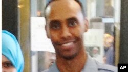 In this May 2016 image provided by the City of Minneapolis, police officer Mohamed Noor poses for a photo at a community event welcoming him to the Minneapolis police force.