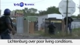 VOA60 Africa - South Africa: Squatter camp residents protest for a third day