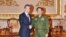 တရုတ်နိုင်ငံခြားရေး Wang Yi နဲ့ မြန်မာကာကွယ်ရေး ဦးစီးချုပ် ဗိုလ်ချုပ်မှုးကြီးမင်းအောင်လှိုင်နဲ့ သီးခြားတွေ့ဆုံစဉ် (Photo-General Min Aung Hlaing FB)