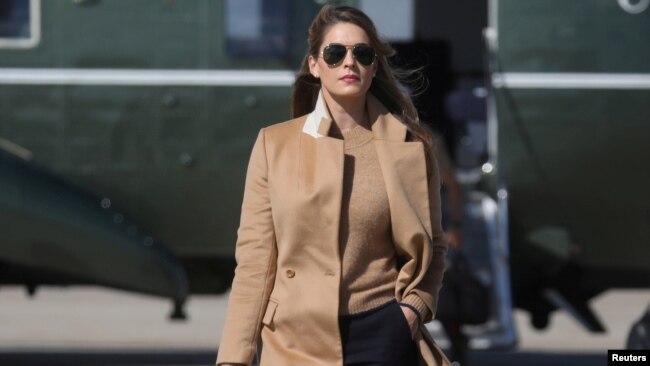 ABD Başkanı Donald Trump'ın yakın danışmanlarından Hope Hicks