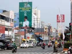 Foto Abdul Muhaimin Iskandar di Jalan Margonda Raya, Depok. (Foto: VOA/Indra Yoga)