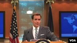 Estados Unidos espera que el diálogo con Venezuela continúe, dijo el vocero del Departamento de Estado, John Kirby.