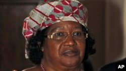 FILE - Malawi's president, Joyce Banda.