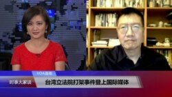 VOA连线：台湾立法院打架事件登上国际媒体