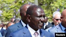 FILE—President of Kenya, William Ruto, arrives at the African Union (AU) headquarters to attend the second day of the 37th Ordinary Session of the Assembly of the African Union in Addis Ababa, Ethiopia February 18, 2024