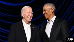 Shugaban kasar Amurka Joe Biden da tsohon shugaban kasar Barack Obama