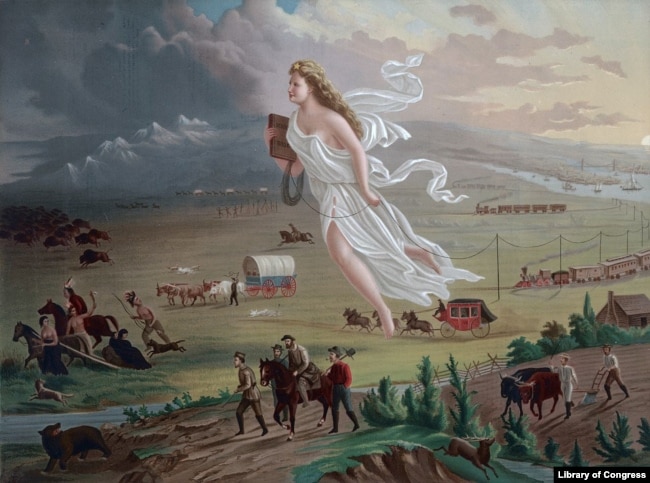 Manifest Destiny described the idea that the Unites States' expansion to the Pacific was a destiny that could be clearly seen and that could not be changed.