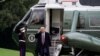 FILE - U.S. President Donald Trump walks from Marine One as he returns from campaign travel to Bedminster, New Jersey, on the South Lawn of the White House in Washington, Oct. 1, 2020.