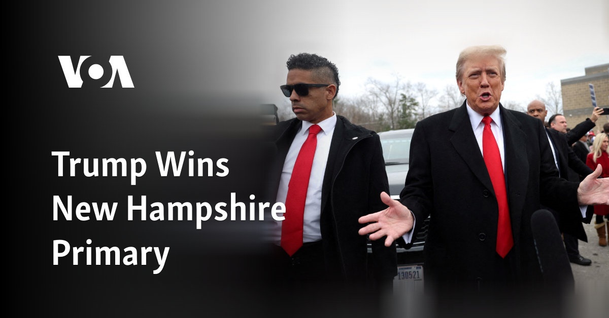 Trump Wins New Hampshire Primary