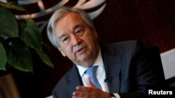 El secretario general de la ONU, Antonio Guterres, dijo que el mundo enfrenta los desafíos humanitarios más grandes desde la Segunda Guerra Mundial.