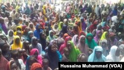 Wasu cikin 'yan gudun hijira dake jihar Borno