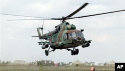 북한이 옛 소련으로부터 도입한 것과 같은 기종인 MI-8 헬기. (자료사진)