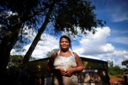 Sirqueira stands near her home in Brasilia, March 3, 2021. (REUTERS/Adriano Machado