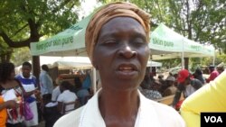 One of the people who visited the eye clinic in Harare. (Photo: Patricia Mudadigwa)