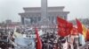 FILE - Hundreds of thousands of people, seeking political and economic reforms, crowded Beijing’s central Tiananmen Square May 17, 1989, in the biggest popular upheaval in China since the Cultural Revolution of the 1960s.