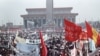 FILE: Hundreds of thousands of people, seeking political and economic reforms, crowded Beijing’s central Tiananmen Square May 17, 1989, in the biggest popular upheaval in China since the Cultural Revolution of the 1960s.