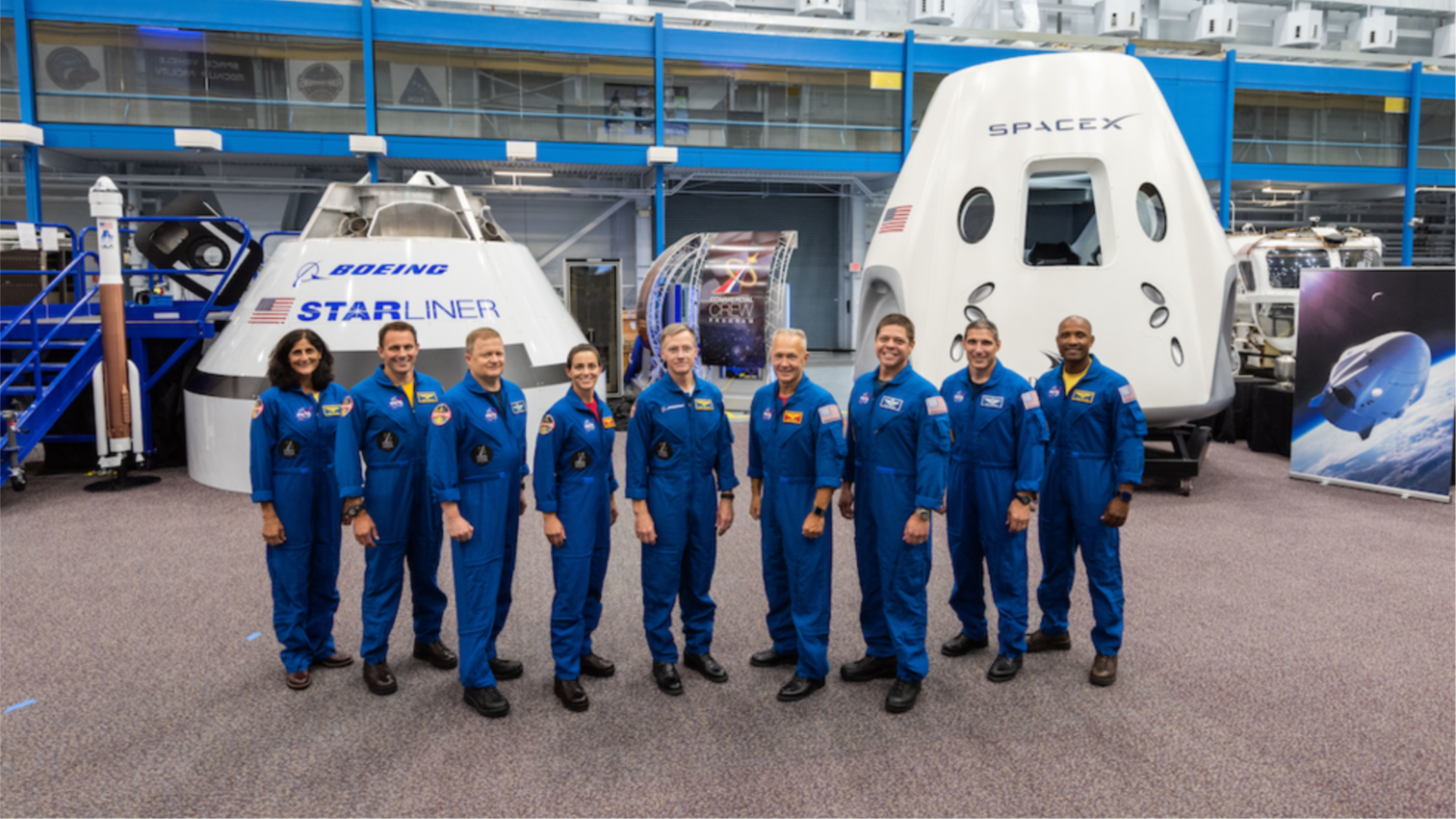 NASA asigna astronautas a vuelos de prueba de SpaceX y Boeing