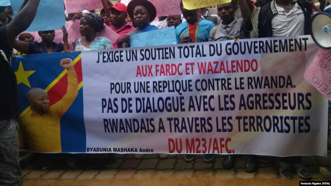 Bamwe mu banyagihugu bakoze imyigaragambyo