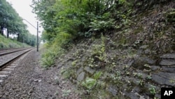 The potential site, where a Nazi gold train is believed to have been hidden, is seen near the city of Walbrzych, Poland, Aug. 28, 2015.